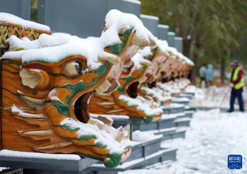 首鋼園的雪景（圖片來源：新華社）