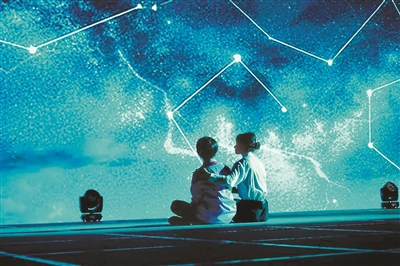 科幻舞台劇《中國軌道號·春》劇照。