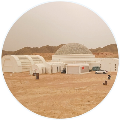 火星1号基地内的火星模拟生存体验中心。   资料图片