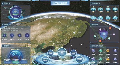 天空地立體監測系統界面。受訪單位供圖