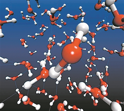 过冷水分子动力学模拟。图片来源：美国科学促进会网站