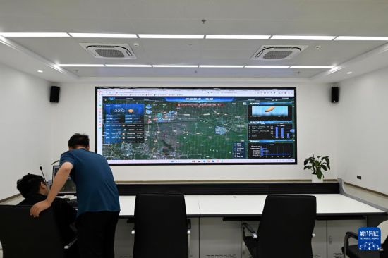 7月6日拍摄的黄淮海（宿州）种业科技谷智慧农业数字化平台。新华社记者 黄博涵 摄