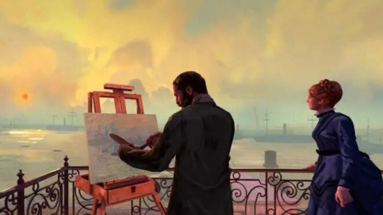 圖為VR秀《巴黎1874·印象派之夜》裡的虛擬場景。(受訪方供圖)